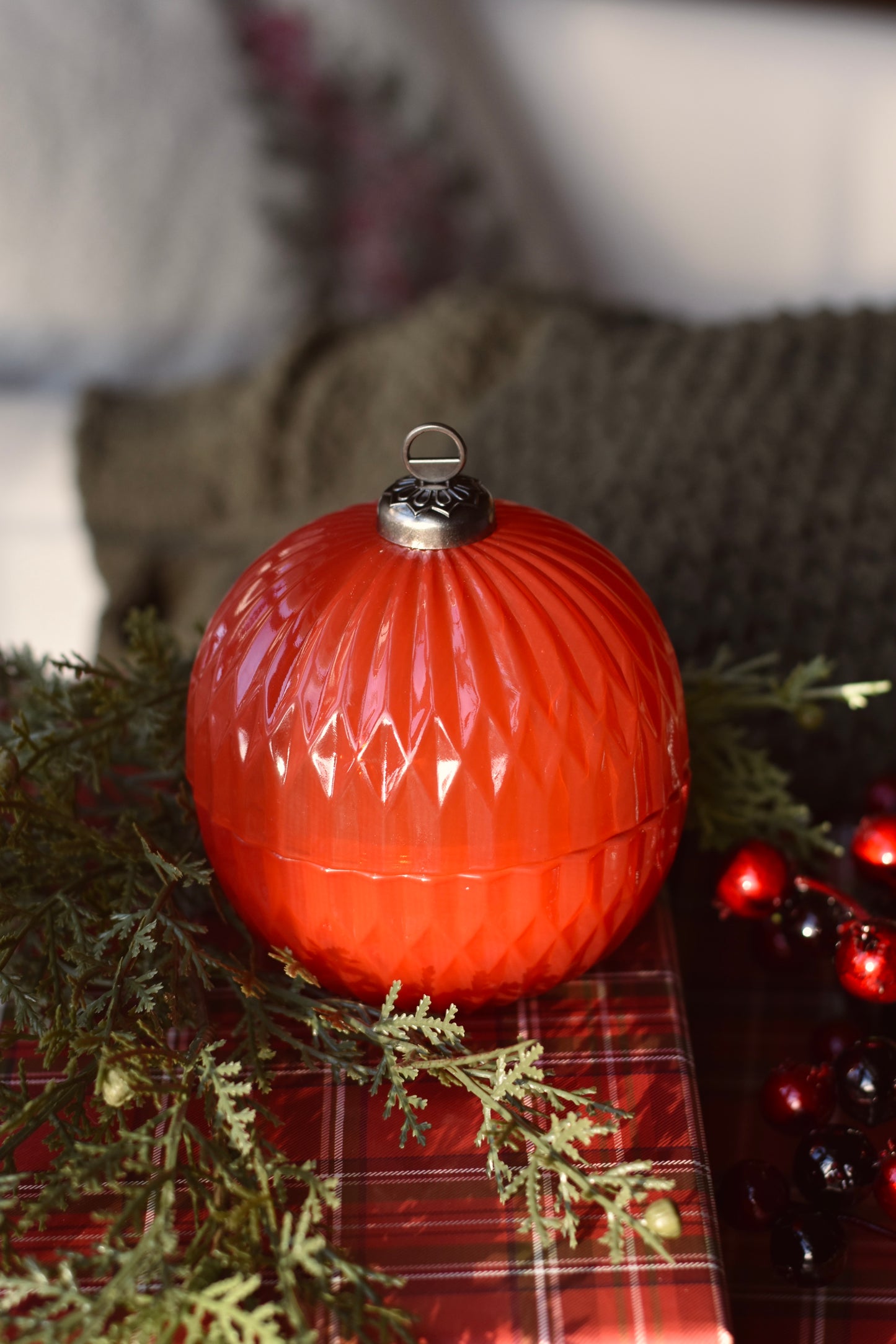Comfort & Joy | Glass Ornament Candle