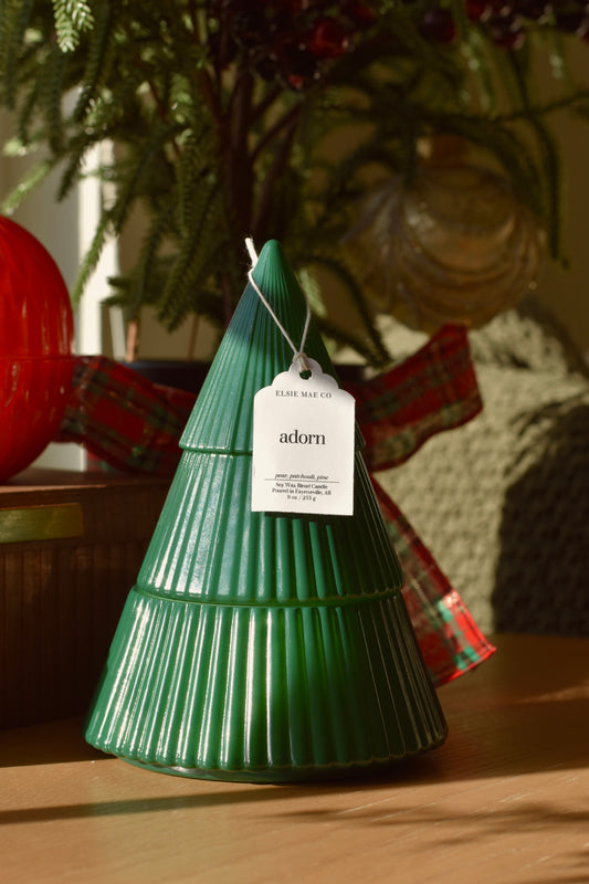Adorn | Glass Tree Candle