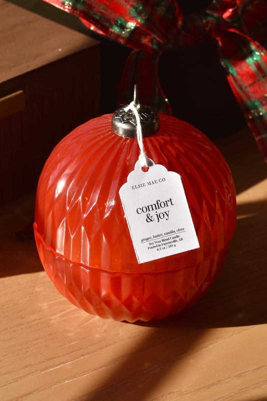 Comfort & Joy | Glass Ornament Candle
